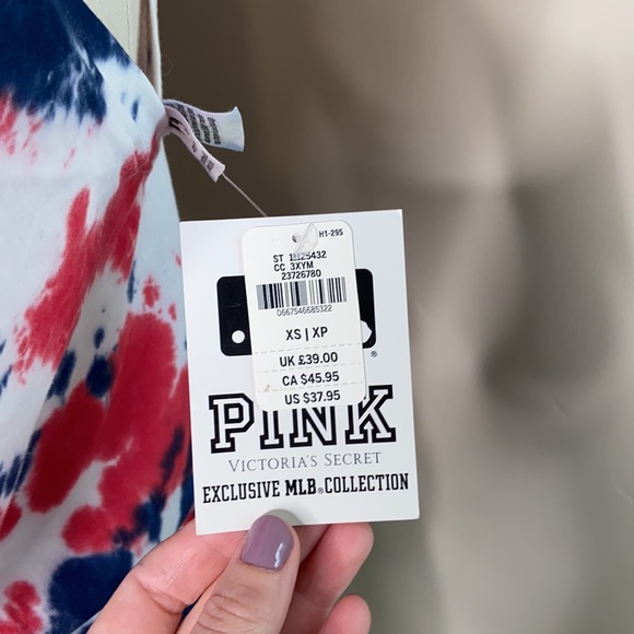 VICTORIAS SECRET PINK MLB COLLECTION ANGELS TIE DYE TANK TOP - Picture 4 of 7